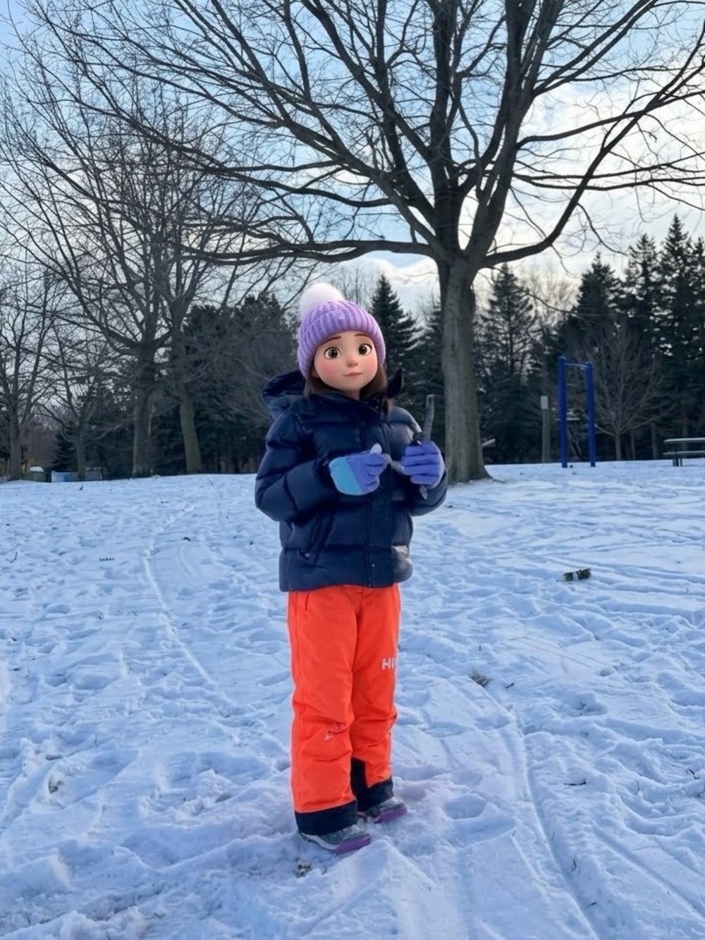 Polo by Ralph Lauren Dark Navy Down Hooded Jacket & HH snow pants - Kids